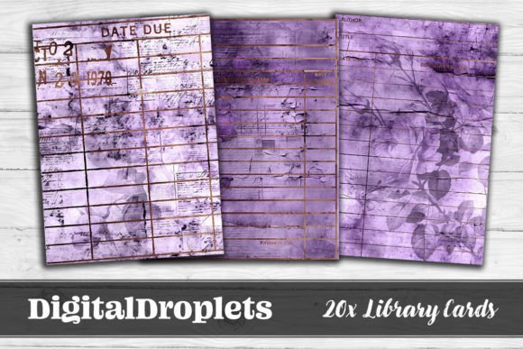 Big Floral Library Cards Vol.11: Vintage Charm for Modern Design