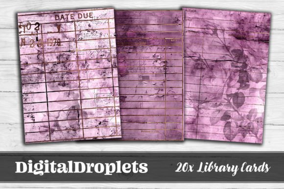 Big Floral Library Cards Vol.12: A Vintage Designer's Toolkit