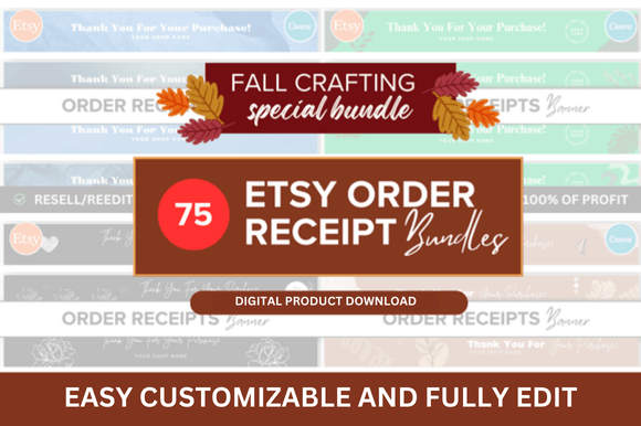 Fall Sale Etsy Order Receipt: A Designer's Take
