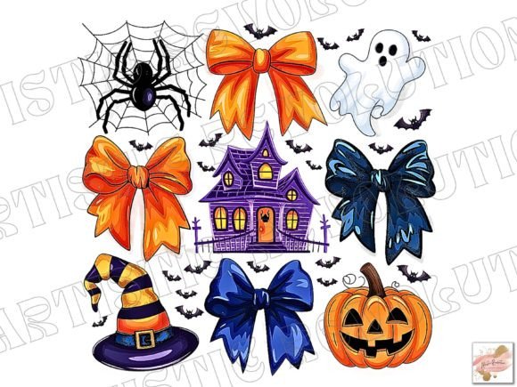 Halloween Coquette PNG Pumpkin Ghost Png: A Designer's Asset
