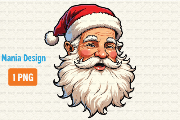 Retro Santa PNG: A Vintage Christmas Design Essential