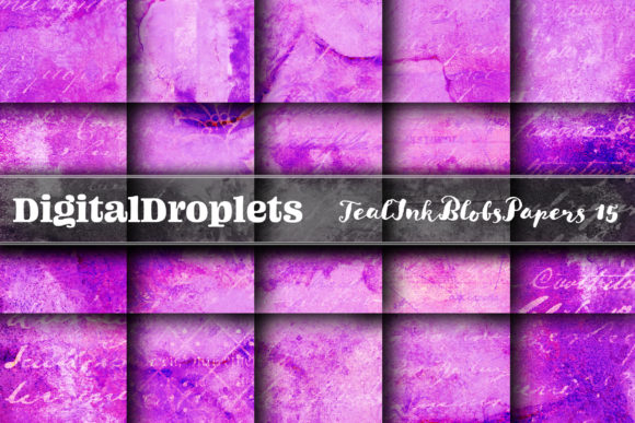 Teal Ink Blobs Vol. 15 | COLLECTION: A Designer's Toolkit