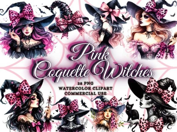 Watercolor Halloween Witch Clipart PNG: A Creative Toolkit for Seasonal Projects